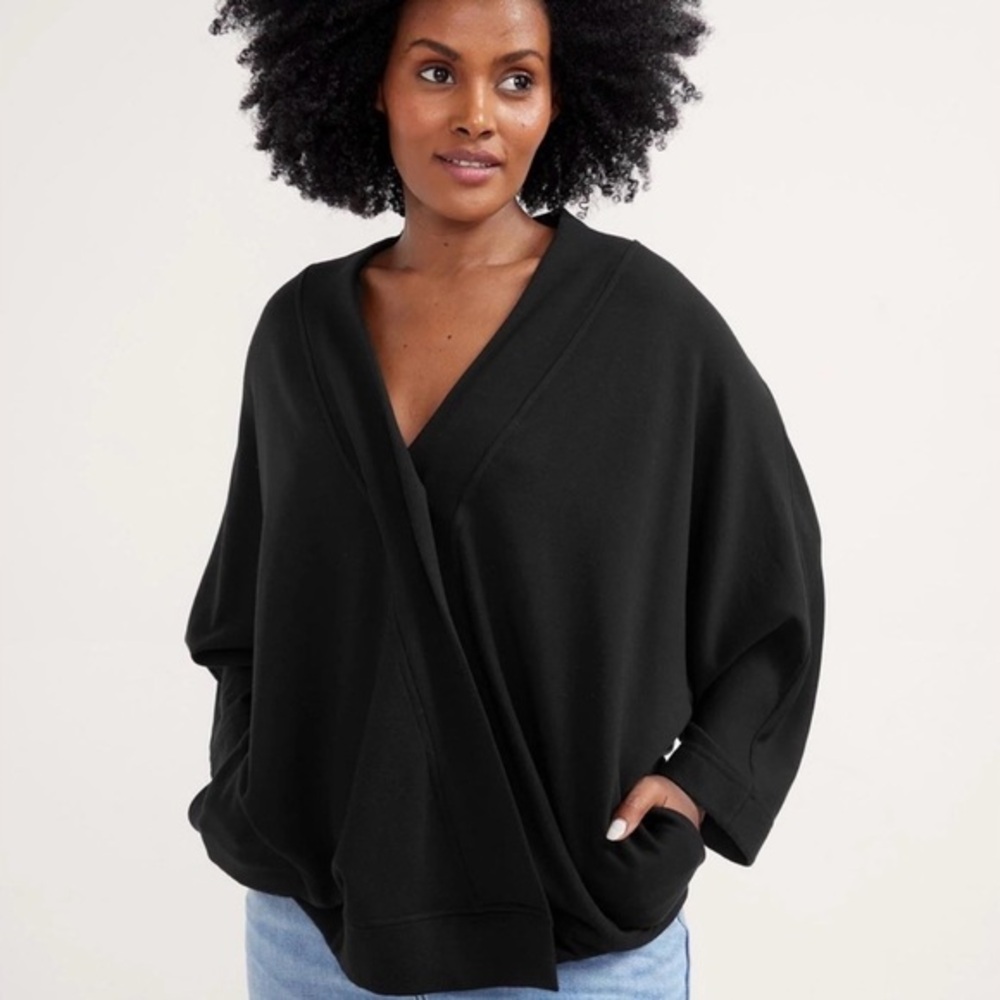 Hatch maternity early days nursing sweatshirt p xs black